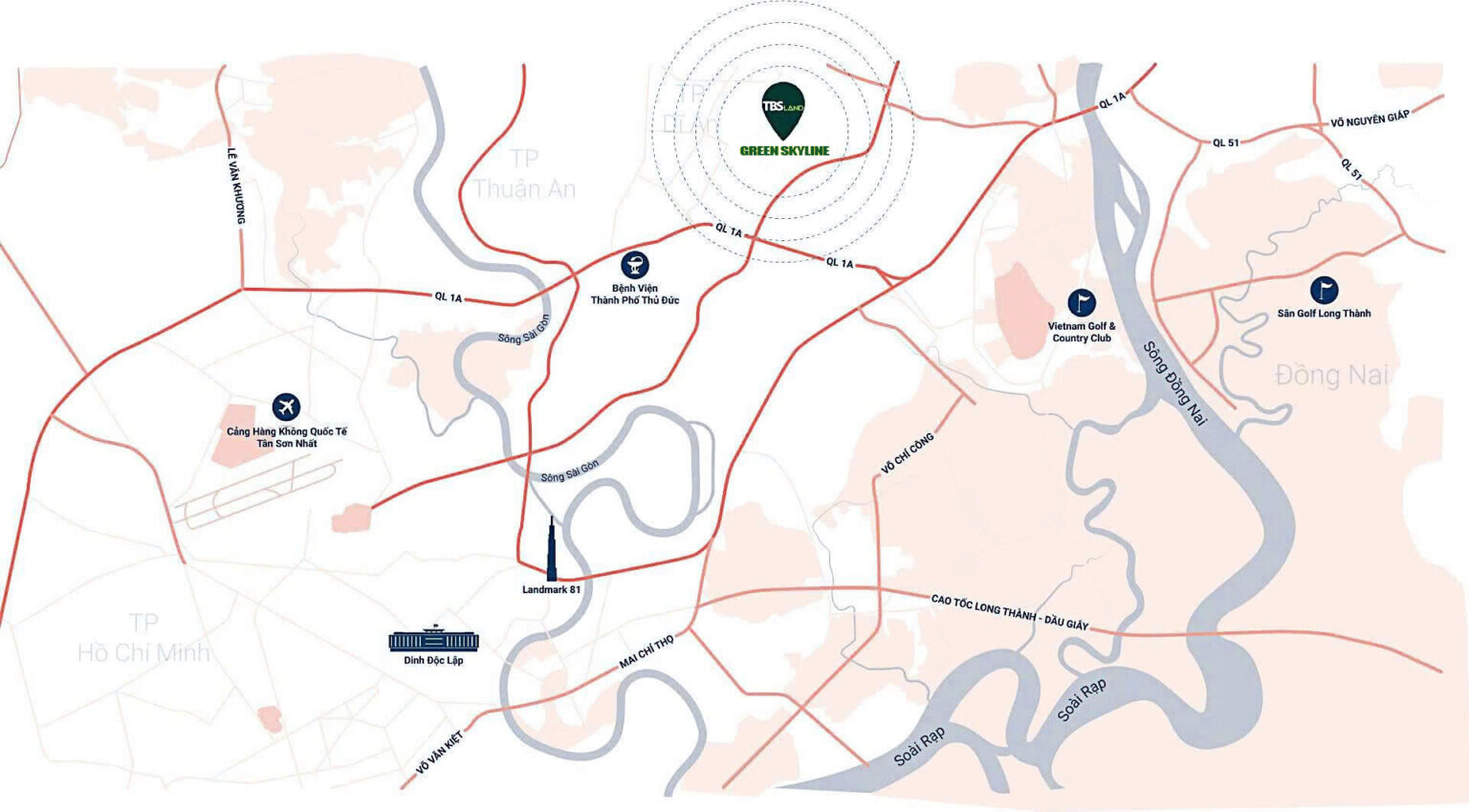 Vị Trí Green Skyline